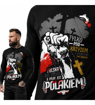 LONGSLEEVE PATRIOTYCZNY  TYLKO POD KRZYŻEM